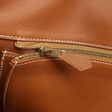 エルメス HERMES バーキン40 ゴールド クシュベル ハンドバッグ ゴールド金具 茶