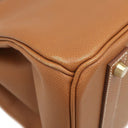 エルメス HERMES バーキン40 ゴールド クシュベル ハンドバッグ ゴールド金具 茶