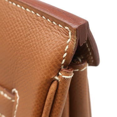エルメス HERMES バーキン40 ゴールド クシュベル ハンドバッグ ゴールド金具 茶