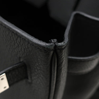 エルメス HERMES バーキン40 ブラック トゴ ハンドバッグ シルバー金具 黒