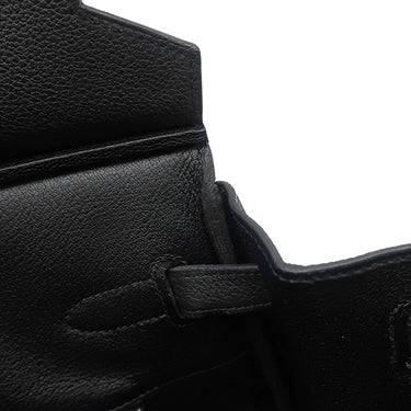 エルメス HERMES バーキン40 ブラック トゴ ハンドバッグ シルバー金具 黒