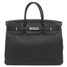 エルメス HERMES バーキン40 ブラック トゴ ハンドバッグ シルバー金具 黒