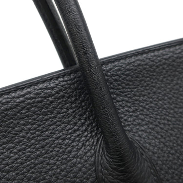 エルメス HERMES バーキン40 ブラック トゴ ハンドバッグ シルバー金具 黒
