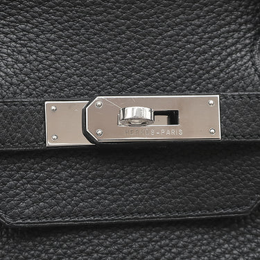 エルメス HERMES バーキン40 ブラック トゴ ハンドバッグ シルバー金具 黒