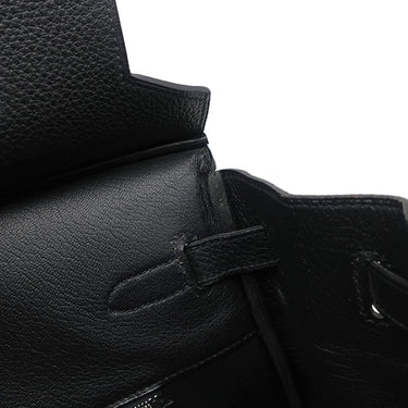エルメス HERMES バーキン40 ブラック トゴ ハンドバッグ シルバー金具 黒