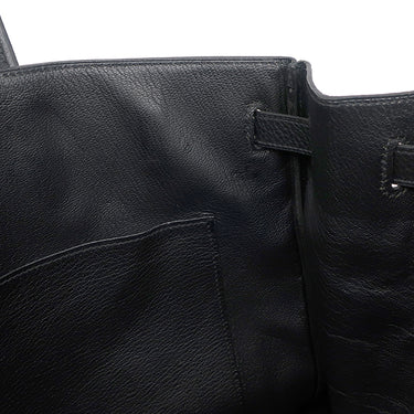 エルメス HERMES バーキン40 ブラック トゴ ハンドバッグ シルバー金具 黒