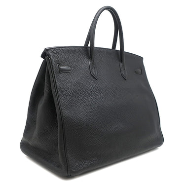 エルメス HERMES バーキン40 ブラック トゴ ハンドバッグ シルバー金具 黒