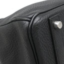 エルメス HERMES バーキン40 ブラック トゴ ハンドバッグ シルバー金具 黒