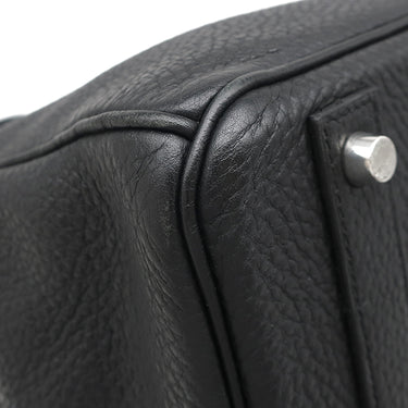 エルメス HERMES バーキン40 ブラック トゴ ハンドバッグ シルバー金具 黒