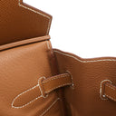 エルメス HERMES バーキン35 ゴールド ヴォーエプソン ハンドバッグ ゴールド金具 茶