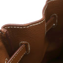 エルメス HERMES バーキン35 ゴールド ヴォーエプソン ハンドバッグ ゴールド金具 茶