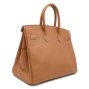 エルメス HERMES バーキン35 ゴールド ヴォーエプソン ハンドバッグ ゴールド金具 茶
