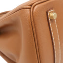 エルメス HERMES バーキン35 ゴールド ヴォーエプソン ハンドバッグ ゴールド金具 茶