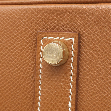 エルメス HERMES バーキン35 ゴールド ヴォーエプソン ハンドバッグ ゴールド金具 茶
