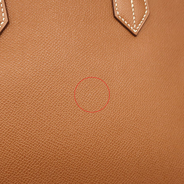 エルメス HERMES バーキン35 ゴールド ヴォーエプソン ハンドバッグ ゴールド金具 茶