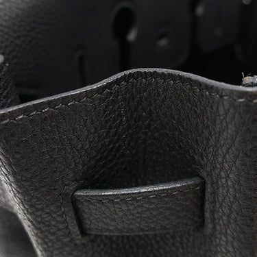 エルメス HERMES バーキン35 ブラック トゴ ハンドバッグ シルバー金具 黒