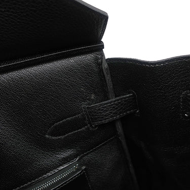 エルメス HERMES バーキン35 ブラック トゴ ハンドバッグ シルバー金具 黒