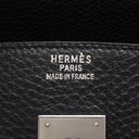 エルメス HERMES バーキン35 ブラック トゴ ハンドバッグ シルバー金具 黒