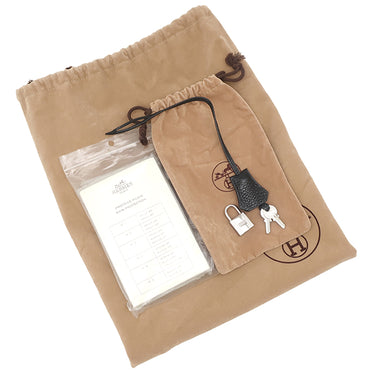 エルメス HERMES バーキン35 ブラック トゴ ハンドバッグ シルバー金具 黒