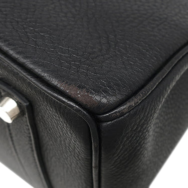 エルメス HERMES バーキン35 ブラック トゴ ハンドバッグ シルバー金具 黒