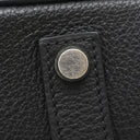 エルメス HERMES バーキン35 ブラック トゴ ハンドバッグ シルバー金具 黒