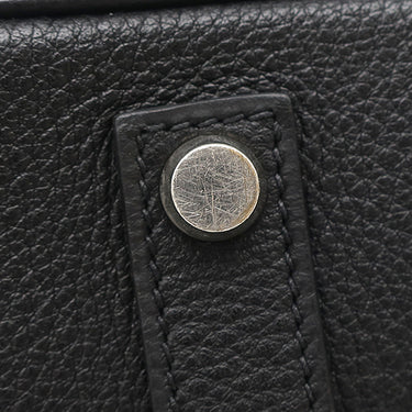 エルメス HERMES バーキン35 ブラック トゴ ハンドバッグ シルバー金具 黒