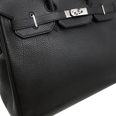 エルメス HERMES バーキン35 ブラック トゴ ハンドバッグ シルバー金具 黒