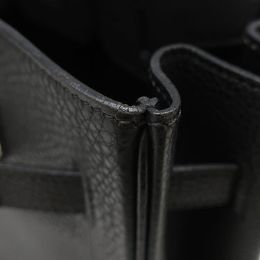 エルメス HERMES バーキン35 ブラック トゴ ハンドバッグ シルバー金具 黒