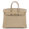 エルメス HERMES バーキン 25 ベージュマルファ トゴ ハンドバッグ ゴールド金具 新品 未使用 ベージュ