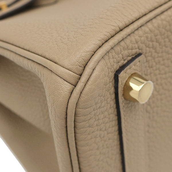 エルメス HERMES バーキン 25 ベージュマルファ トゴ ハンドバッグ