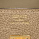 エルメス HERMES バーキン 25 ベージュマルファ トゴ ハンドバッグ ゴールド金具 新品 未使用 ベージュ