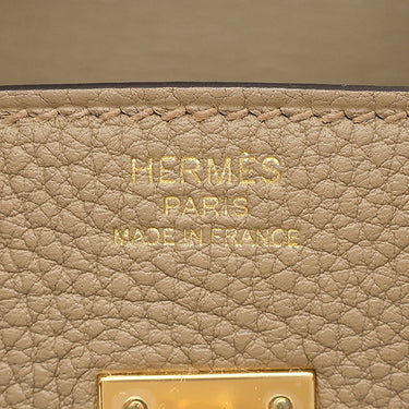 エルメス HERMES バーキン 25 ベージュマルファ トゴ ハンドバッグ ゴールド金具 新品 未使用 ベージュ