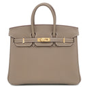 エルメス HERMES バーキン 25 エトゥープ トゴ ハンドバッグ ゴールド金具 新品 未使用 グレージュ