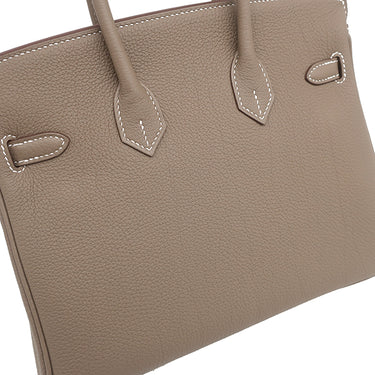 エルメス HERMES バーキン 25 エトゥープ トゴ ハンドバッグ ゴールド金具 新品 未使用 グレージュ
