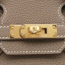 エルメス HERMES バーキン 25 エトゥープ トゴ ハンドバッグ ゴールド金具 新品 未使用 グレージュ