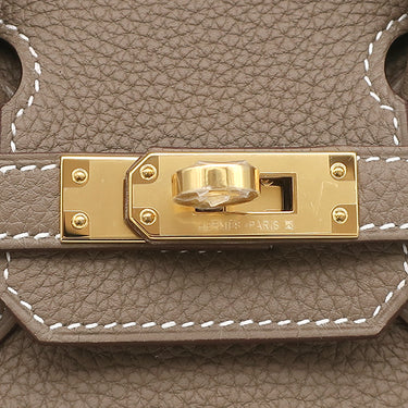 エルメス HERMES バーキン 25 エトゥープ トゴ ハンドバッグ ゴールド金具 新品 未使用 グレージュ
