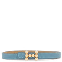 エルメス HERMES リバーシブルベルト バブル 70 13mm ニューブルージーン×ビスキュイ ヴォースイフト ヴォーエプソン GP ベルト ピンクゴールド金具 茶 青 PG金具