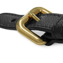 プラダ PRADA ロゴプレート 2WAY ハンドバッグ 1BB013 NERO ナイロン サフィアーノレザー 2WAYバッグ ゴールド金具 黒 ショルダー テスート サフィアーノ