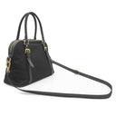 プラダ PRADA ロゴプレート 2WAY ハンドバッグ 1BB013 NERO ナイロン サフィアーノレザー 2WAYバッグ ゴールド金具 黒 ショルダー テスート サフィアーノ