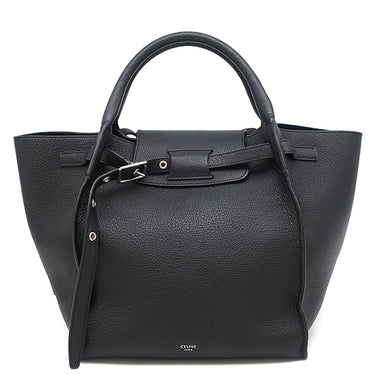 セリーヌ CELINE ビッグバッグ スモール 189313 ブラック レザー 2WAYバッグ シルバー金具 黒