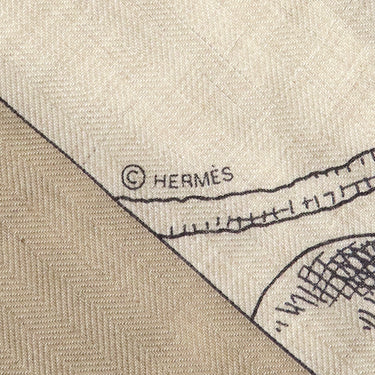 エルメス HERMES カレ140 カレジェアン アブリコット×ローズ×ヴェール カシミヤ シルク ストール 【L'INSTRUCTION DUROY/帝王学】 2023AW