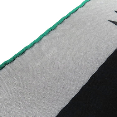 エルメス HERMES カレ140 カレジェアン ミント×グリ×ブラック カシミヤ シルク ストール 【ROCABAR /ロカバール】 2018AW