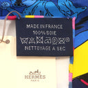 エルメス HERMES カレ90 CARRE マリン×ルージュヴィフ×マルチカラ シルク スカーフ 【SPACE DERBY/スペースダービー】