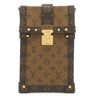 ルイヴィトン LOUIS VUITTON ポシェット トランク ヴェルティカル M67873 モノグラムリバース モノグラムキャンバス モノグラムリバースキャンバス ショルダーバッグ ゴールド金具 茶
