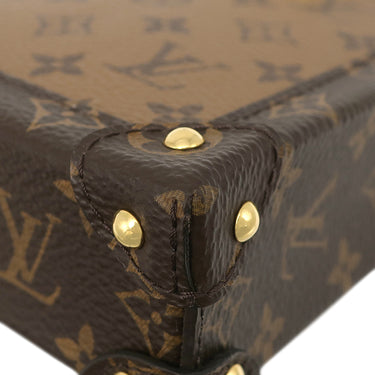 ルイヴィトン LOUIS VUITTON ポシェット トランク ヴェルティカル M67873 モノグラムリバース モノグラムキャンバス モノグラムリバースキャンバス ショルダーバッグ ゴールド金具 茶