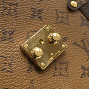ルイヴィトン LOUIS VUITTON ポシェット トランク ヴェルティカル M67873 モノグラムリバース モノグラムキャンバス モノグラムリバースキャンバス ショルダーバッグ ゴールド金具 茶