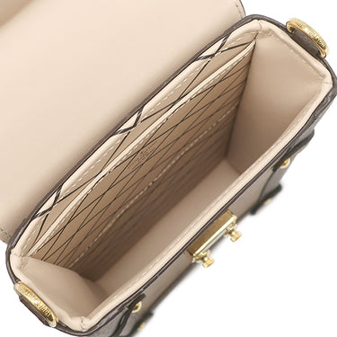 ルイヴィトン LOUIS VUITTON ポシェット トランク ヴェルティカル M67873 モノグラムリバース モノグラムキャンバス モノグラムリバースキャンバス ショルダーバッグ ゴールド金具 茶