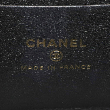 シャネル CHANEL バニティ チェーン ショルダー AP3079 ブラック レザー ショルダーバッグ ゴールド金具 ココマーク トランプ柄