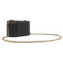 シャネル CHANEL バニティ チェーン ショルダー AP3079 ブラック レザー ショルダーバッグ ゴールド金具 ココマーク トランプ柄