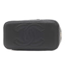 シャネル CHANEL バニティ チェーン ショルダー AP3079 ブラック レザー ショルダーバッグ ゴールド金具 ココマーク トランプ柄